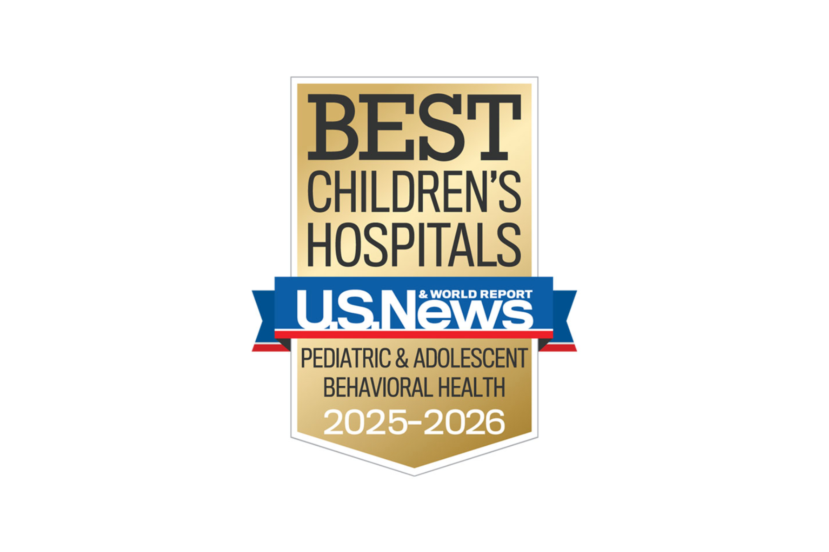 Best Children's Hospital U.S. News & World Report Pediatric & Adolescent Behavioral Health 2025-2026