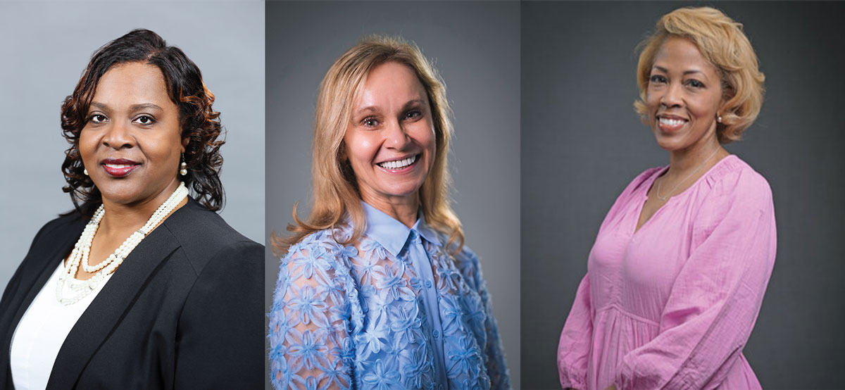 Danielle Gregg, Cristina Sadowsky and Toni Scott's headshots.