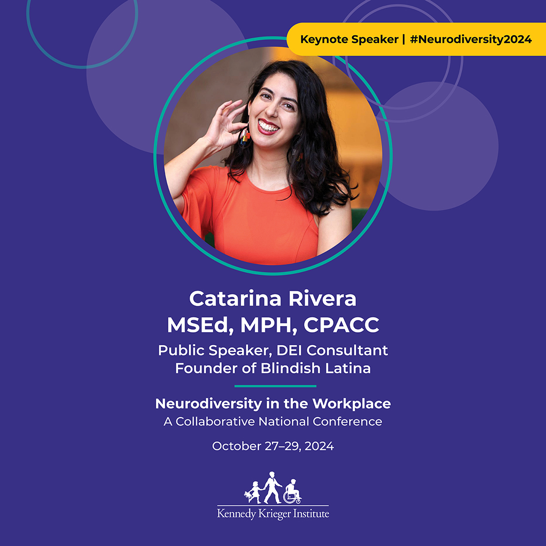 Catarina Rivera, MSEd, MPH, CPAA. Public Speaker, DEI Consultant, Founder of Blindish Latina.