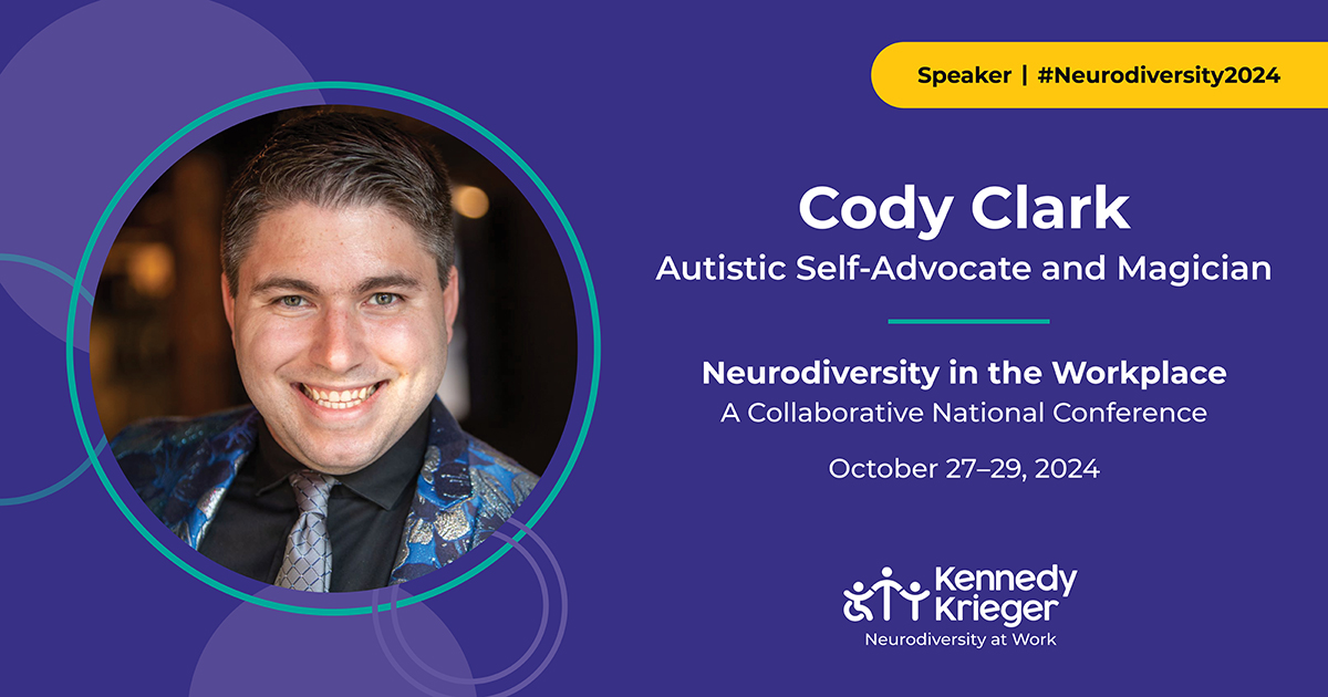 Speaker. Cody Clark. Autistic Self-Advocate and Magician.