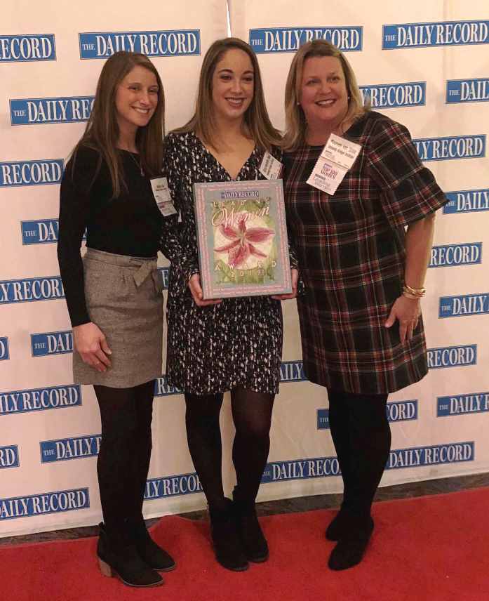 Mallory Finn, Alyssa Thorn and Maureen van Stone at The Daily Record’s Leading Women Award ceremony