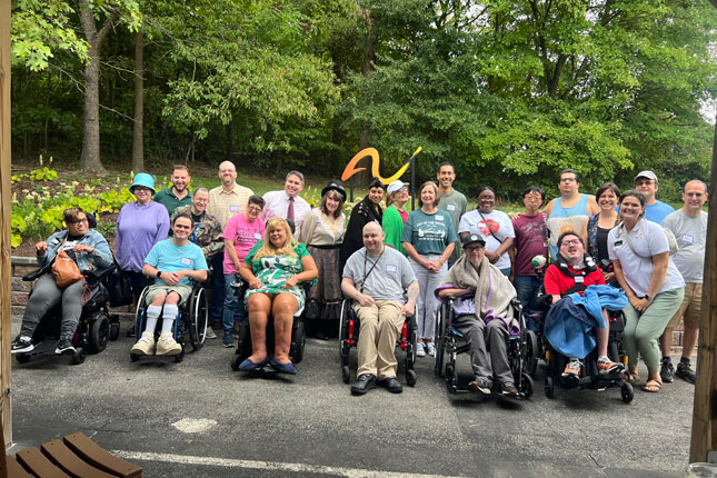 A group photo from the September 7 summer picnic. 