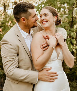 Kendall and Trevor Eaton on their wedding day.