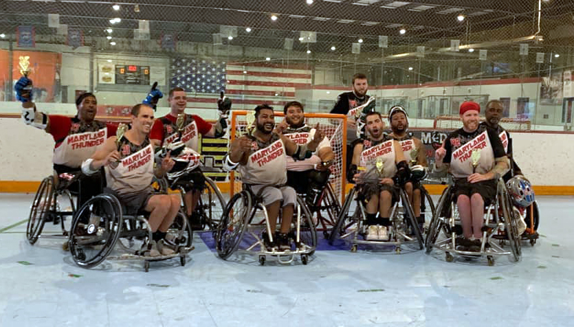 Kennedy Krieger's wheelchair lacrosse team