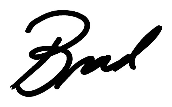 Brad's signature.