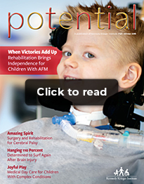 A photo of the cover of the Fall Winter 2019 issue of Potential Magazine, with the words "Click to read" atop it