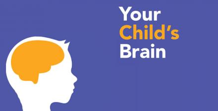 Logo for “Your Child’s Brain,” a podcast by Kennedy Krieger.”