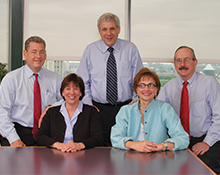 Jim Anders, Sharon Earley Reeves, Dr. Goldstein, Lainy LeBow-Sachs and Dr. Michael V. Johnston.