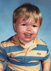 Paul pictured as a child.