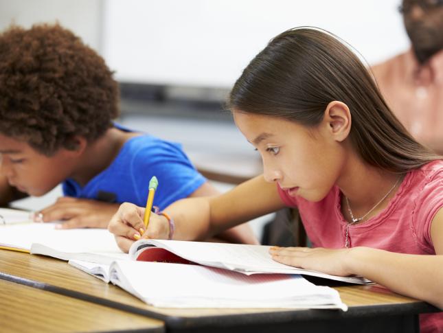 Girl in classroom