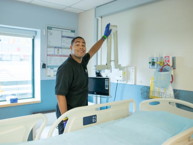 A Project SEARCH intern working